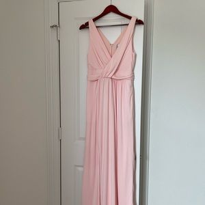 Bridesmaid dress. Blush dress.